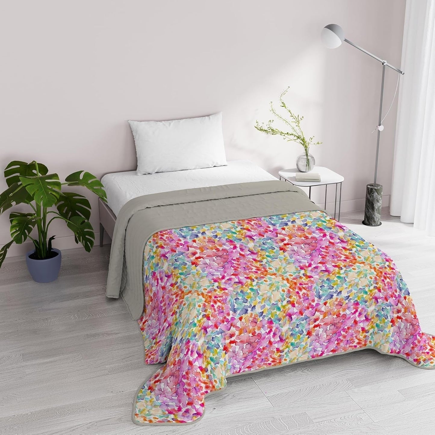 Fantasy italské povlečení z mikrovlákna léto 1,5 lůžka Murrine Quilts & Quilts Naty Shop Spring 1 Posto E Mezzo