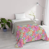 Fantasy italské povlečení z mikrovlákna léto 1,5 lůžka Murrine Quilts & Quilts Naty Shop Spring 1 Posto E Mezzo