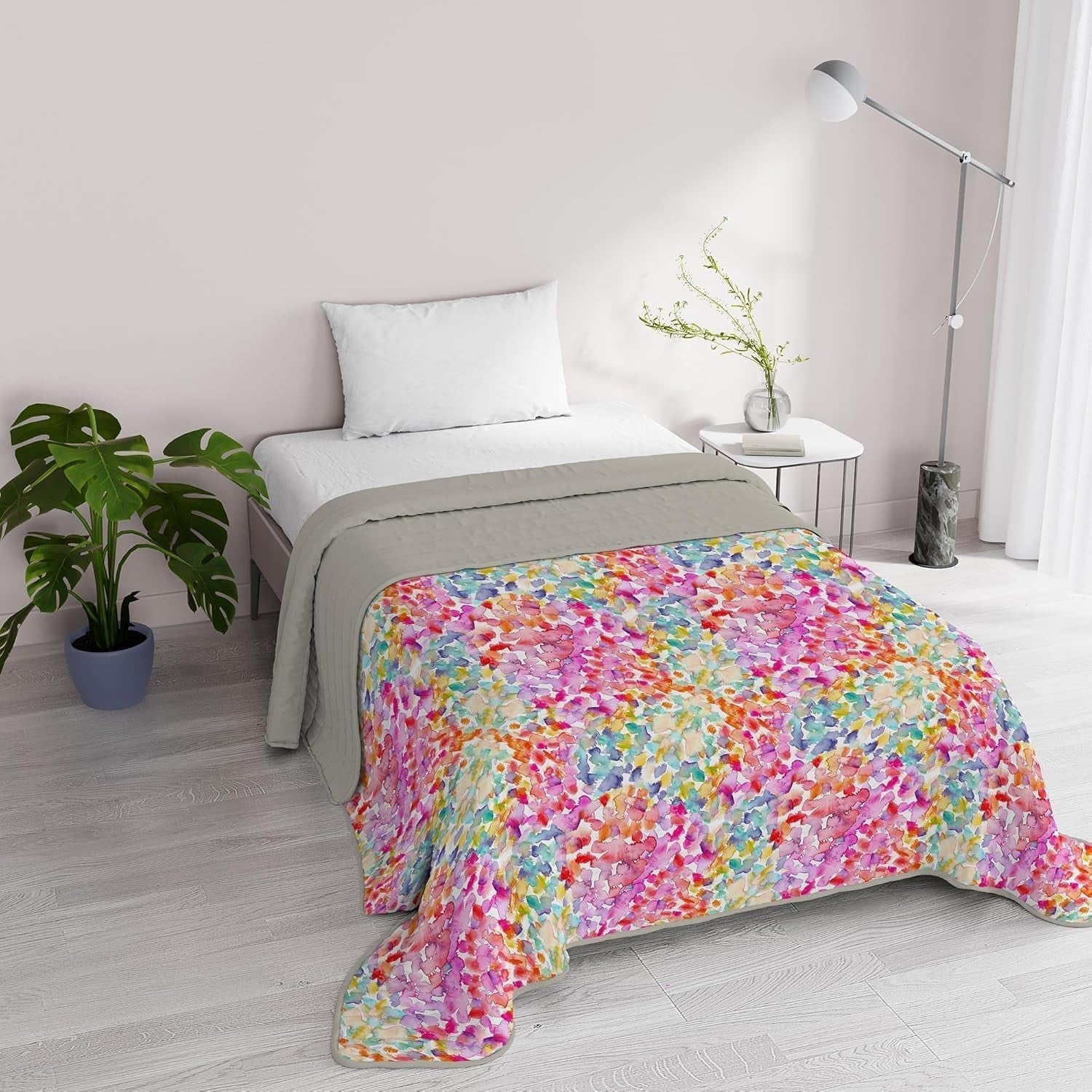 Fantasy italské povlečení z mikrovlákna léto 1,5 lůžka Murrine Quilts & Quilts Naty Shop Spring 1 Posto E Mezzo