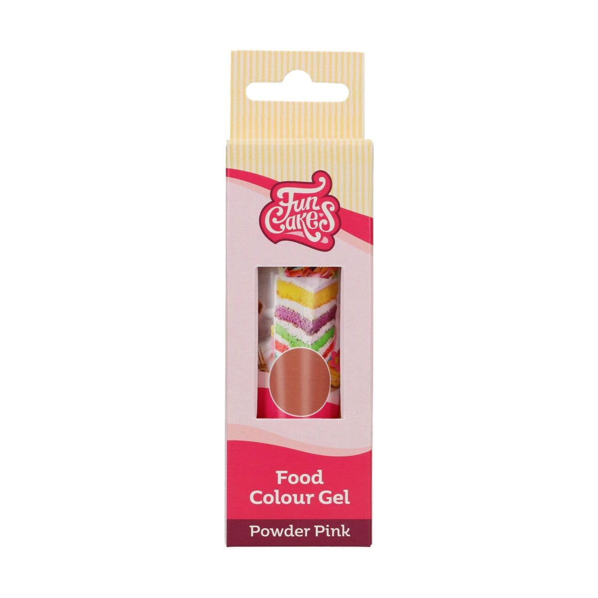 Potravinářské barvivo Funcakes Gel Powder Pink: Vysoce koncentrované potravinářské barvivo na těsto, krém, fondán, marcipán, pečivo, snadné dávkování, jednotlivé kapky pro vytvoření zářivých barev, Halal, 30 g