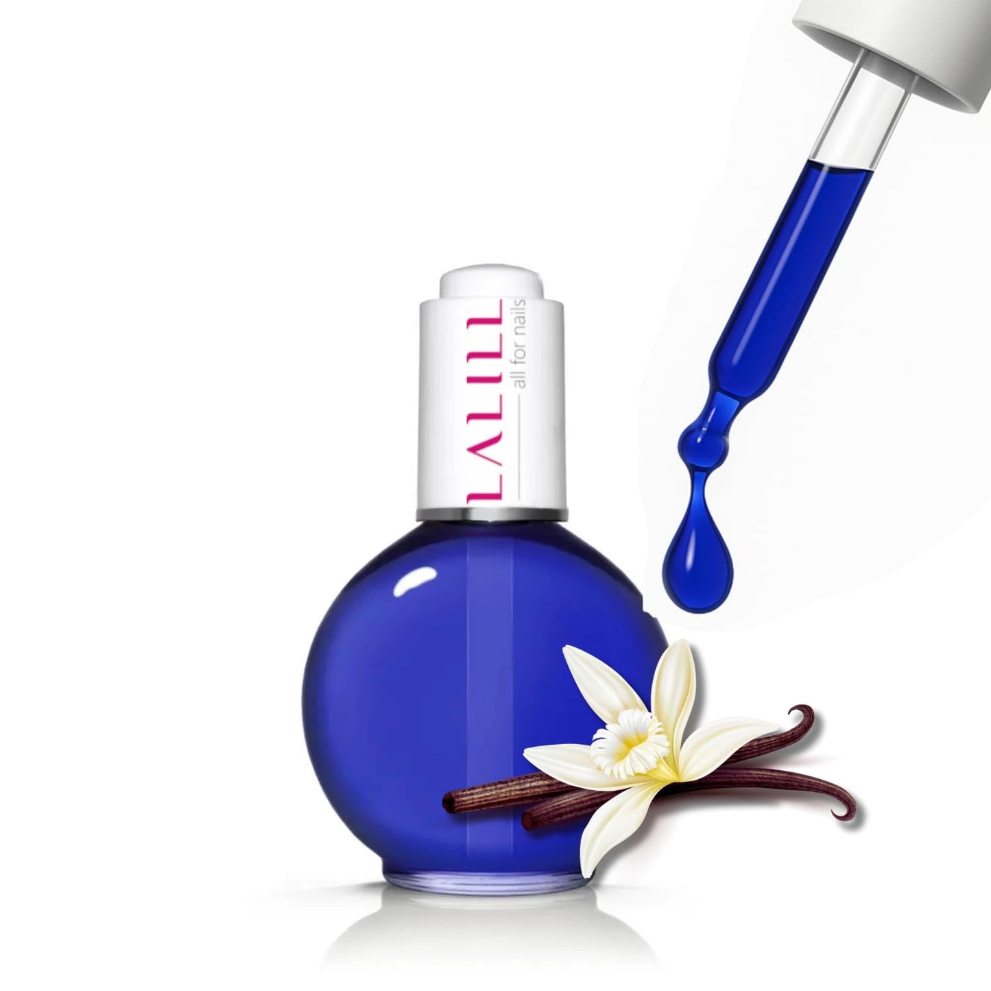 LALILL Olej na nehtovou kůžičku 75 ml - Himbeere Nagelpflegeöl - Nagelöl Pflege Für Nägel Nagelhaut - SPA Maniküre Naildesign Hände - Vegan - S pipetou