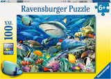 Puzzle Ravensburger pro děti - 10951 Reef Of Sharks - Puzzle Podmořský svět pro děti od 6 let se 100 dílky ve formátu XL Puzzle Naty Shop Single