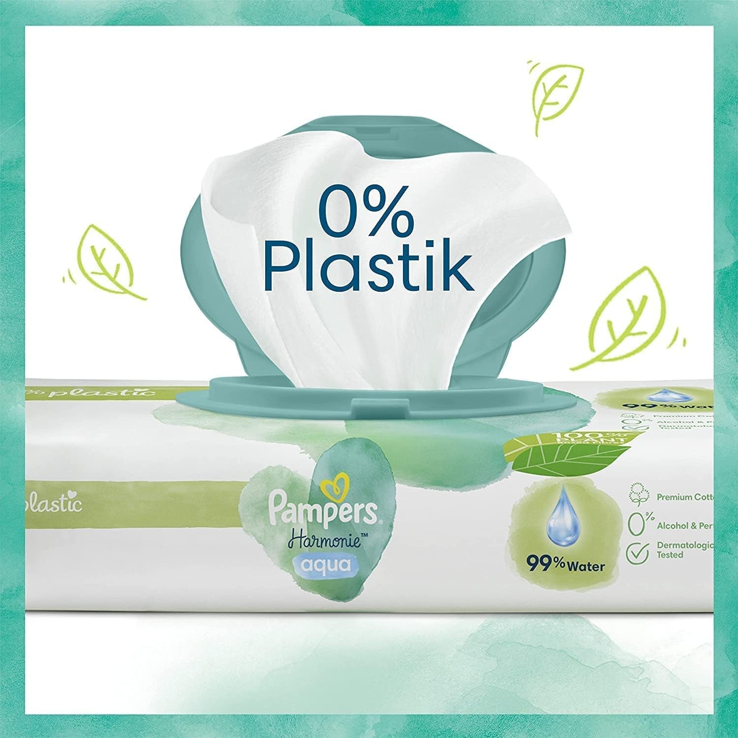 Harmonie Aqua sada dětských plen velikost 1 (2-5 kg, 180 ks), velikost 2 (4-8 kg, 240 ks), Half Moon Box a Aqua dětské ubrousky, 720 ubrousků (15 x 48), Baby Starter Kit