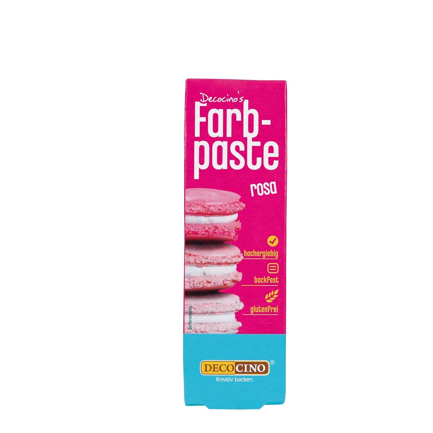 DECOCINO růžová barvicí pasta - 20 g - Potravinářské barvivo, ideální pro barvení dortů, fondánu a krémů - Bez azo mastných kyselin a lepku