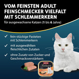 animonda Vom Feinsten Adult Gourmet Variety (32 x 100 g), vlhké krmivo bez obilovin a cukru pro dospělé kočky s neodolatelným gurmánským jádrem.