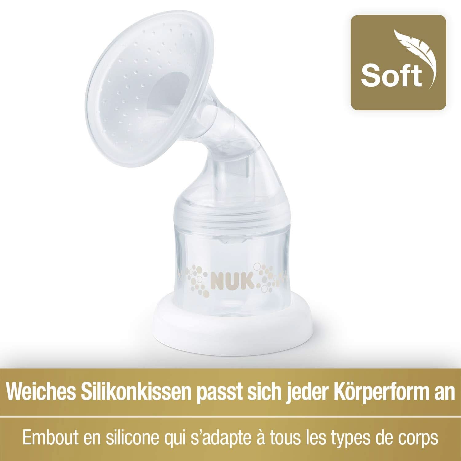 NUK Nature Sense dvojitá elektrická odsávačka mateřského mléka | S baterií, LCD displejem 2X nádobky na mateřské mléko 150 ml Příslušenství Potraviny a kojení Bebe Naty Shop
