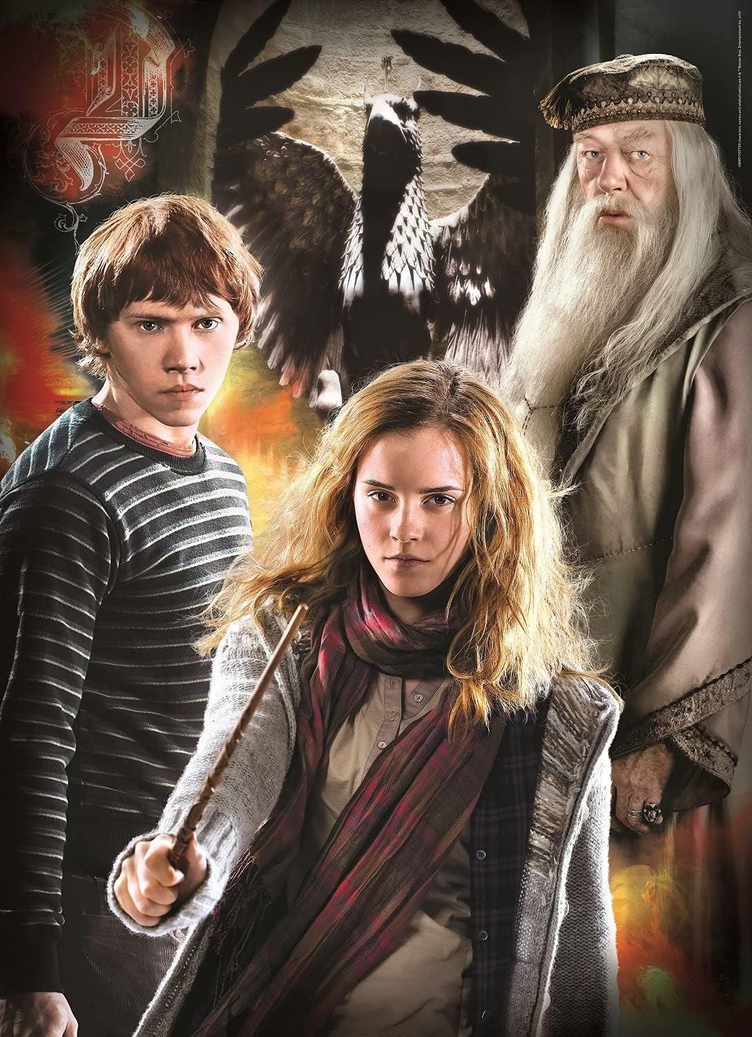 Clementoni 61884 Harry Potter - 3 x 1000 dílků puzzle od 9 let, barevné puzzle pro dospělé s výraznými barvami, dovednostní hra pro celou rodinu, skvělý nápad na dárek Puzzle Naty Shop