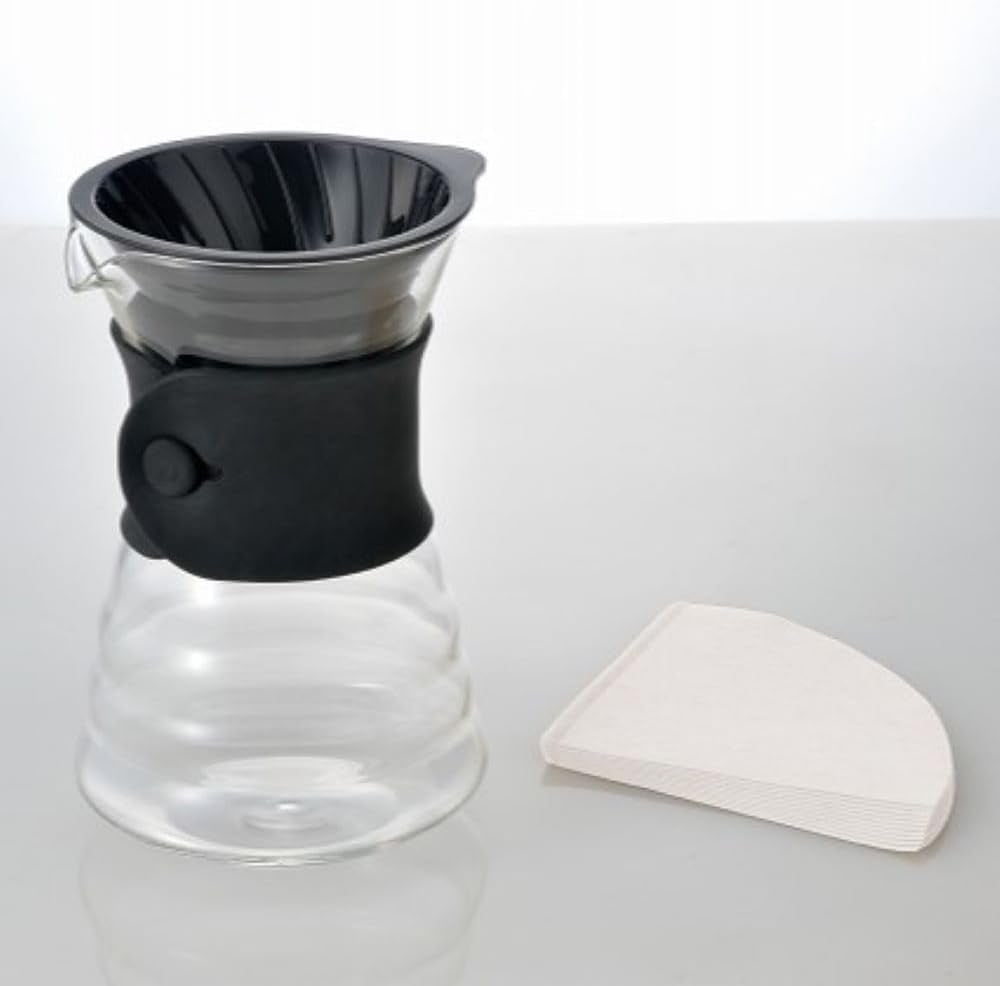 VDD-02B VD 700 ml V60 Karafa s odkapávačem, na 2-3 šálky, průhledná