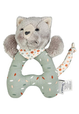 Lilly Cat Sterntaler Catch Toy – Motorická hračka pro chrastění, dotyk a hraní – Plyšová hračka pro miminka a děti s chrastítkem jako věrným přítelem – Hračka pro miminko z měkké tkaniny, šedá Bebe Naty Shop Toys Výchozí název