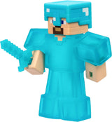 Heroes of Goo Jit Zu - Rozšiřitelná figurka Minecraftu - Steve s diamantovým brněním a mečem, super strečová Goo výplň se skrytým diamantovým prvkem uvnitř, rozšiřitelná na 3x velké akční figurky Naty Shop