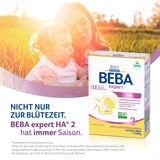 BEBA Expert HA 2 Pokračovací mléko po 6 měsících, kojenecká výživa s hydrolyzovanou bílkovinou, pouze laktóza, bez palmového oleje, balení 6 ks (6 x 550 g) Naty Shop