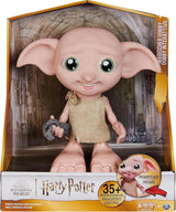 Kouzelnický svět Harry Potter - Interaktivní panenka Dobby House Elf s 30+ zvuky, větami a pohyby, německo-italská, hračka pro 6 let, fanouškovský článek Panenky Naty Shop Výchozí název