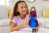 Panenka Mattel Disney Princess Anna, panenka The Ice Queen, Česané vlasy, Mobil, V cestovním obleku, Odnímatelný plášť, Dárky Disney, 3 roky stará hračka, HLW49 Naty Shop Dolls