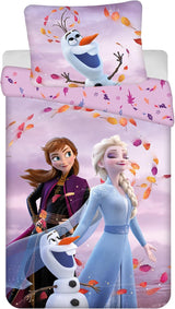 Frozen Kinderbettwäsche Set Bettbezug 140X200 + Kopfkissenbezug 70X90 Aus Baumwolle Öko-Tex Standard Für Mädchen Frozen Eiskönigin Anna ELSA Olaf Naty Shop Výchozí název