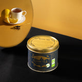 Kusmi Tea - Earl Grey Intense - Bio černý čaj Earl Grey se silným bergamotem a pikantním citronem - Sypaný čaj - 100g kovová krabička - Množství na cca 50 šálků