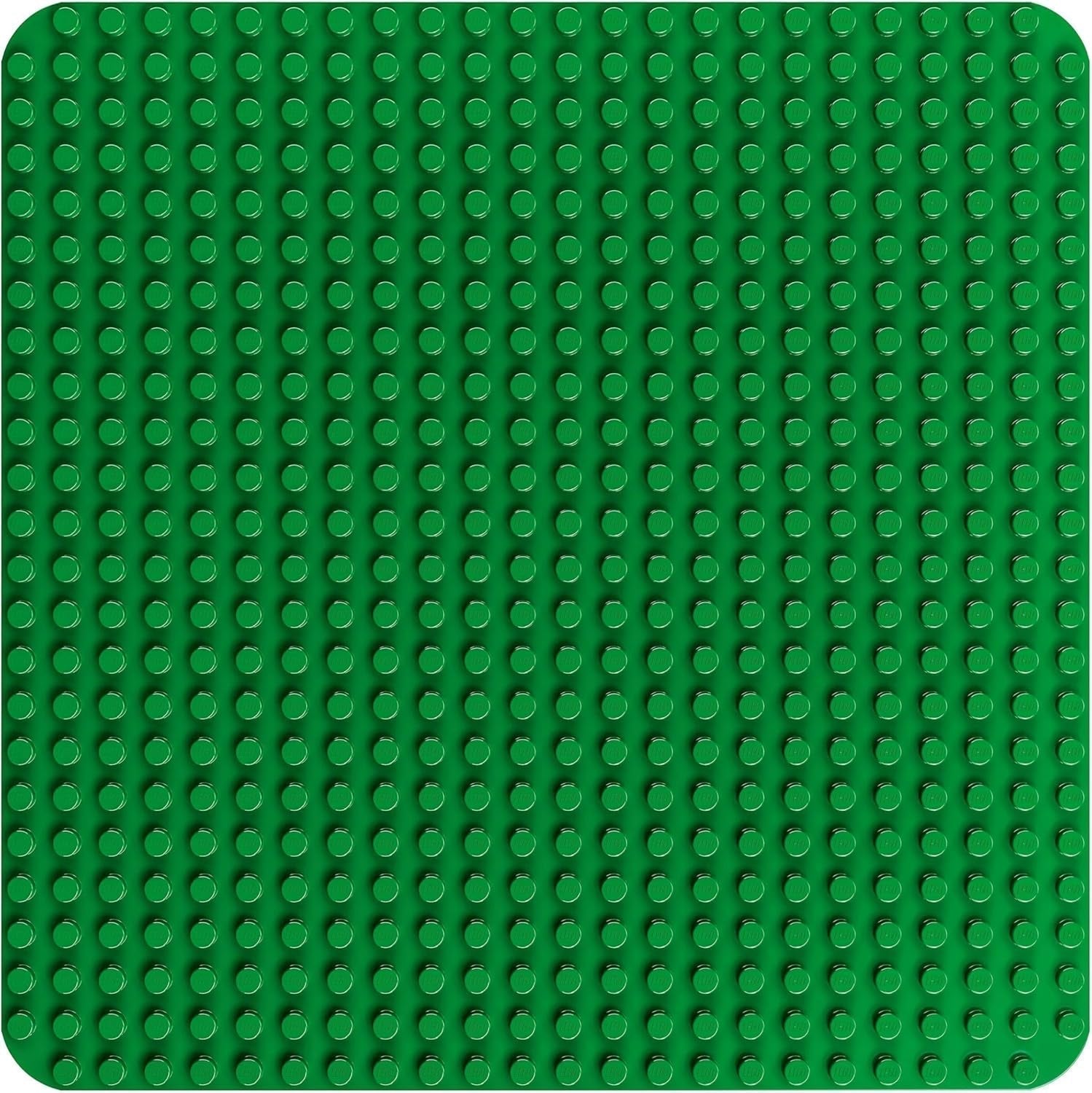 LEGO DUPLO stavební deska v zelené barvě, Stavebnice pro batolata od 18 měsíců, Na vystavování modelů, Umožňuje předškolákům kreativně stavět a hrát si nápaditě, Vzdělávací hračka 10460 Stavebnice Besuche den LEGO-Store