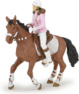 PAPO - Figurka koně - Rider Fashion Winter, vášeň pro ježdění, hračka pro děti od 3 let. Akční figurky Naty Shop