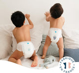 BIOLANE - Krátké plenky - Velikost 5 (12-18 kg) - těsnost 12 hodin - balení 1 měsíc - 120 plen - ekologické