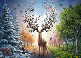 Puzzle Ravensburger 12001088 - Kouzelný jelen a čtyři roční období - 1000dílné puzzle pro dospělé 14+ Puzzle Naty Shop Výchozí název