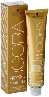 Igora Royal Absolute Age Blend barva na vlasy, 7-560 středně zlatá čokoládová blond, 60 ml Naty Shop barva na vlasy 7-40 středně blond přírodní béžová 1 G (1 balení)