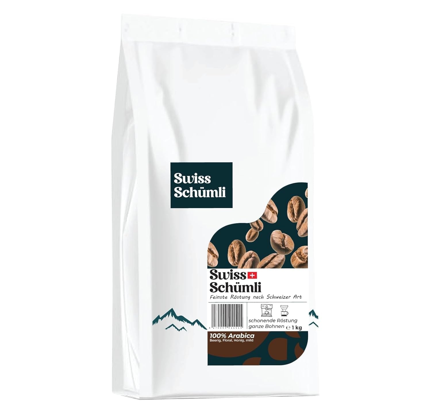 Z více než 175 let zkušeností: Schwiizer Schüümli švýcarská zrnková káva Schümli 1 kg – Lehké pražení pro jemnou kávu Schümli, dokonalá smetana, intenzita 2/5, acidita 1/5 – pro skutečný požitek z kávy