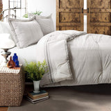 Přikrývka Lush Decor Farmhouse s pruhy, Full/Queen, šedá Přikrývky a přikrývky Naty Shop