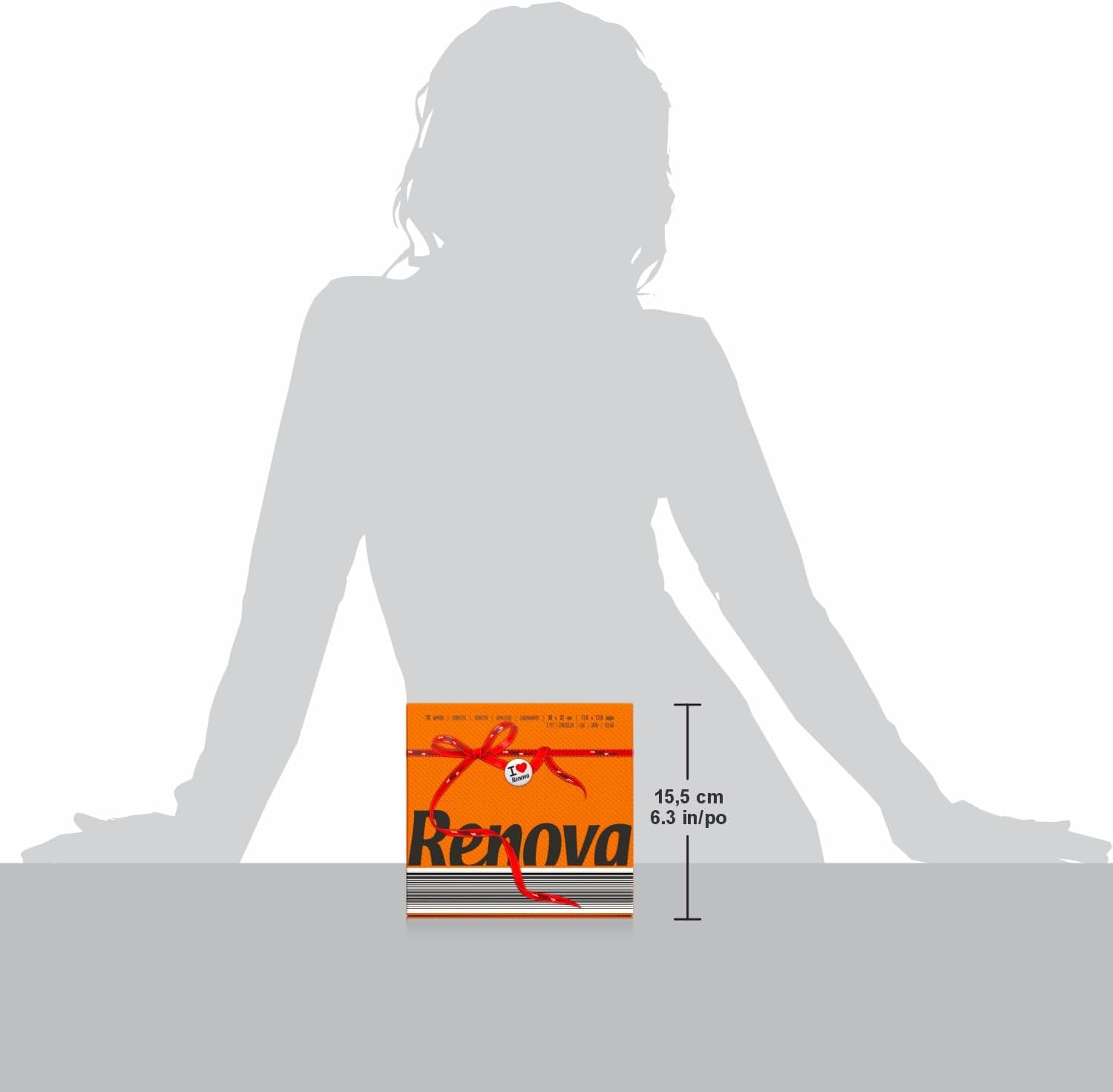 Papírové ubrousky Renova, Red Label Orange - 70 ubrousků