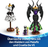 LEGO Ç€ Disney Villains The Dresses Of Maleficent And Cruella De Vil - Hračka pro chlapce a dívky od 9 let - Vč. 2 minipanenky a 2 figurky zvířat – dárek k narozeninám pro fanoušky 43262 Stavebnice Besuche den LEGO-Store