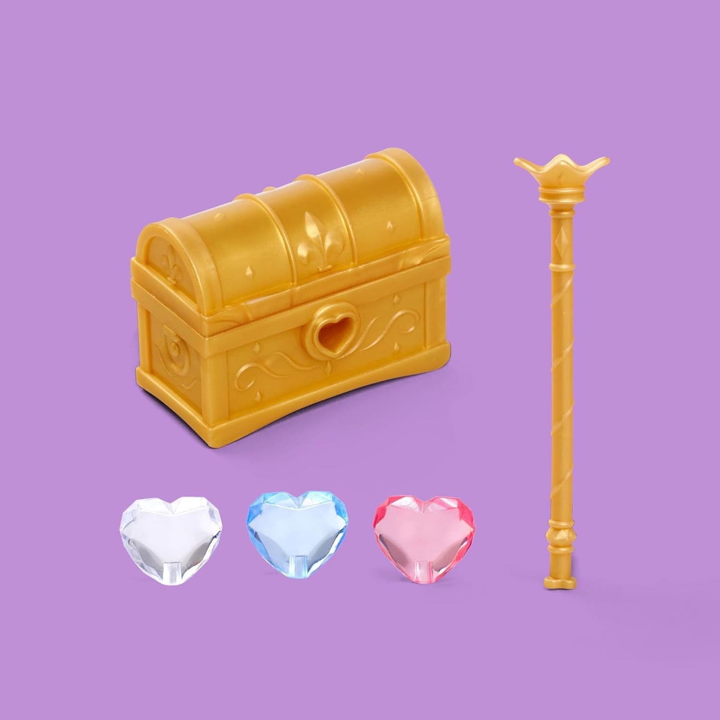 Hrací panenka Simba Steffi Love Princess Diamond Princess s kouzelnou truhlou s pokladem, žezlem a diamanty, 29 cm, 3 roky a více