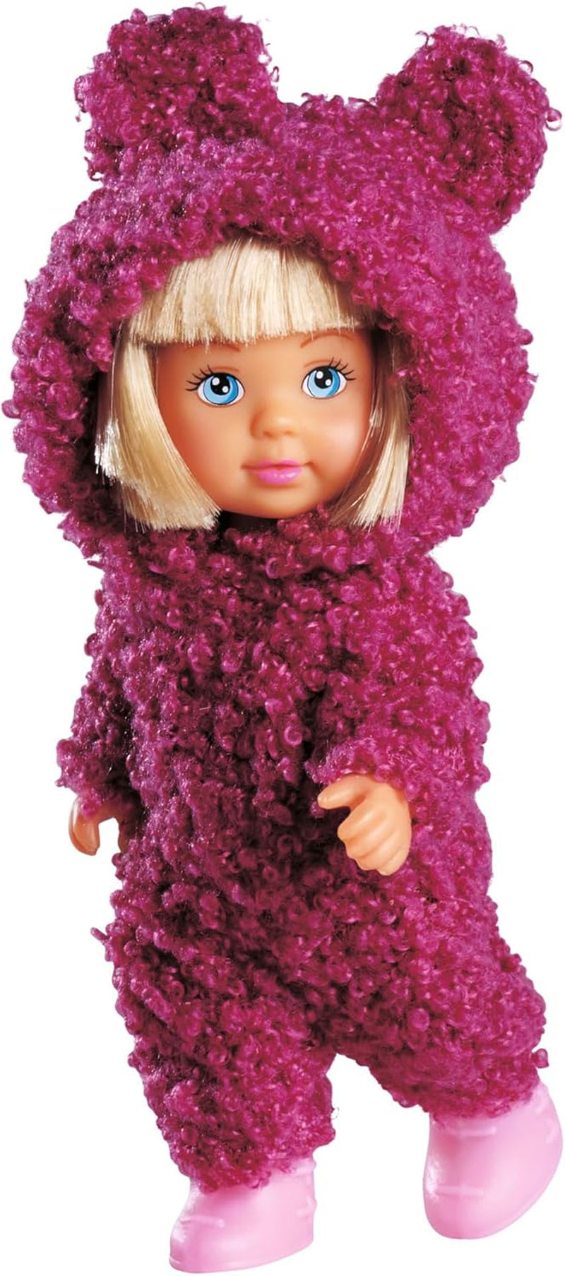 Simba Evi Love Roztomilý Teddy, Spielpuppe in Sußem Teddy Onesie, 12 cm, ab 3 Jahren