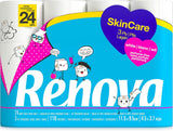Toaletní papír Renova Skincare, 3 vrstvy, bílý, 24 rolí
