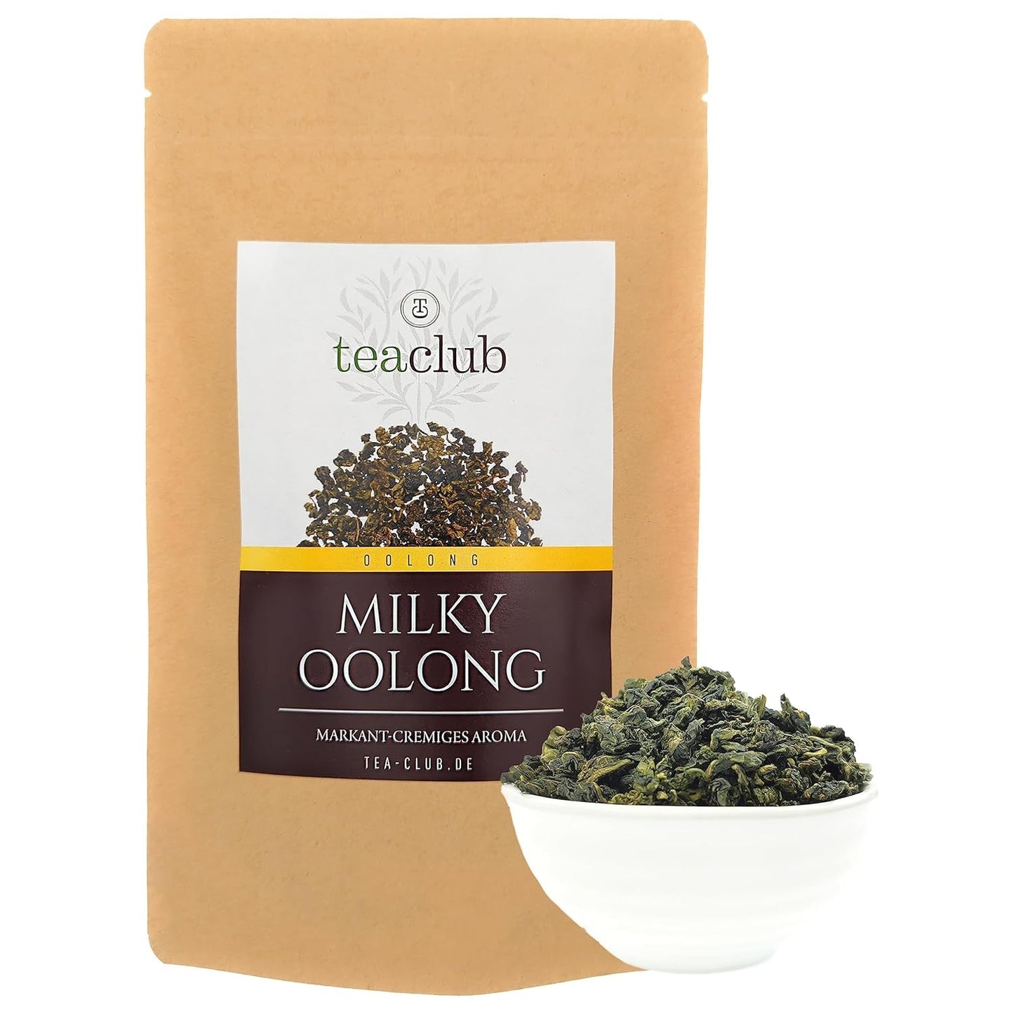 MILKY OOLONG 100G, prémiový čaj Oolong s charakterem zeleného čaje, polofermentovaný sypaný zelený čaj, Teaclub Green Tea Loose Leaves