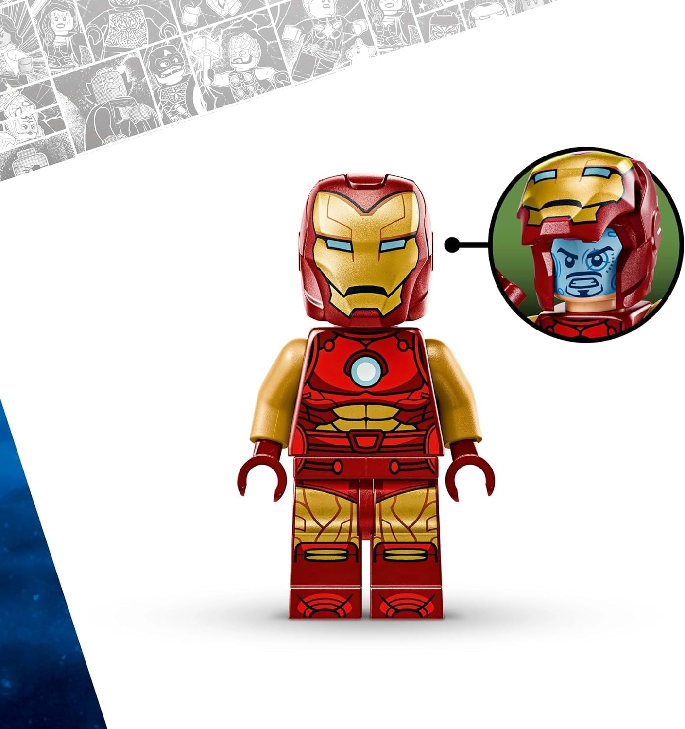 LEGO Marvel Iron Man Mech vs. Ultron – Superhrdinská hračka se 2 minifigurkami – Akční figurka s pohyblivými pažemi, nohama a prsty – Dárek pro chlapce a dívky Ve věku 6+ 76307 Stavebnice Besuche den LEGO Store