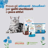 Almo Nature Functional - Sterilizované - Mokré krmivo pro dospělé a starší kočky, sterilizované nebo méně aktivní - s treskou a kuřecím masem - Nízkotučné, zvlhčující - 70 g (balení 6 ks)