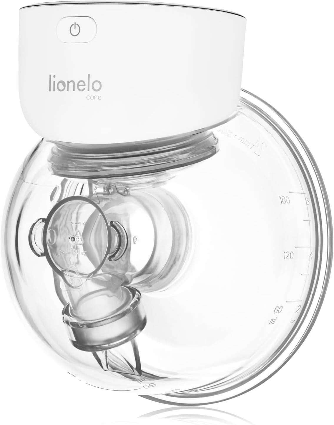Jednoduchá elektrická odsávačka mateřského mléka LIONELO Fidi Free 180 ml, přenosná odsávačka se 2 fázemi, úspora energie 9 úrovní, 3 velikosti silikonových trychtýřů Časovač Příslušenství Jídlo a kojení Bebe Naty Shop