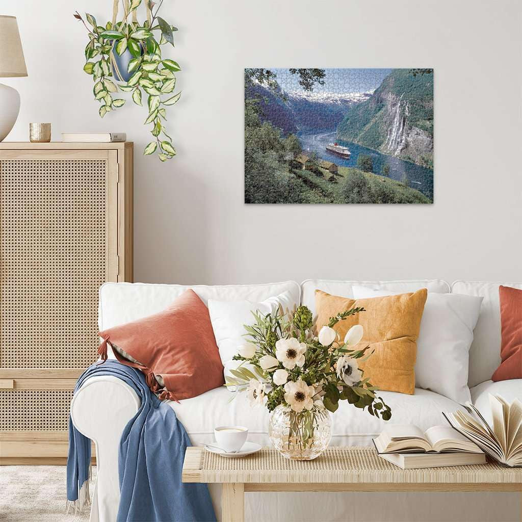 Puzzle Ravensburger 12000475 - Norský fjord - 1000 dílkové puzzle pro dospělé a děti od 14 let, Norské puzzle na šířku Puzzle Naty Shop