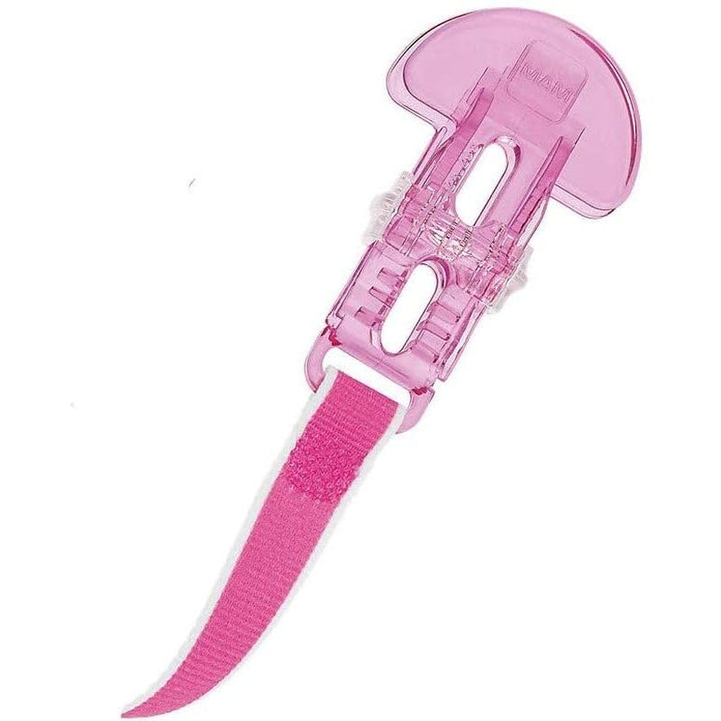 MAM Mini Cooler & Clip, párátka a klip, kousací kroužek, růžová