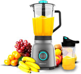 Cecotec Standmixer Power Black Titanium 2200MAX Smooth, 2200 W Maximale Leistung, 6 klingen Aus Edelstahl, Ice-Crush-Funktion, Turbo- Und Smoothie-Funktion, Autoclean-Funktion Kitchen Naty Shop Inox 1800 W | 1,5 l + tažná láhev