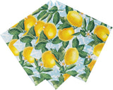 Mluvící stolky 20 X papírové ubrousky Lemon 20 Pack | Živé tématické jednorázové nádobí pro nezapomenutelná setkání, letní večírky, svatební sprchy, obědy, světlé