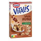 Oetker Vitalis Čokoládové müsli Classic: Snídaňové müsli s mléčnou a hořkou čokoládou, balení 7 ks (7 x 600 g)