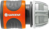 Gardena 13 mm (1/2 palce) a 15 mm (5/8 palce) Hadicová spojka: Násuvná spojka pro konec hadice, vybrání pro upnutí, snadná montáž, v krabici (18215-20)