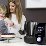Cecotec Mambo 6090 Multifunktions-Küchenmaschine, 1700 W, 23 Funktionen, Krug Mit Fassungsvermögen 3,3 L, 3 Teller Gleichzeit, 10 Geschwindigkeitsstufen, Kuchyňské roboty a mixéry s časovačem Naty Shop