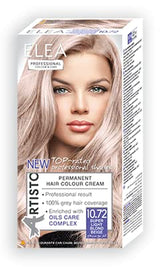 Color & Care permanentní barva na vlasy 120ml, profesionální výsledek, krytí šedivých vlasů, obohaceno o komplexy olejové péče-Dlouhotrvající barva na vlasy (10,1 Super Light Ash Blonde) Naty Shop Hair Dye 10,72 Super Light Blonde Beige