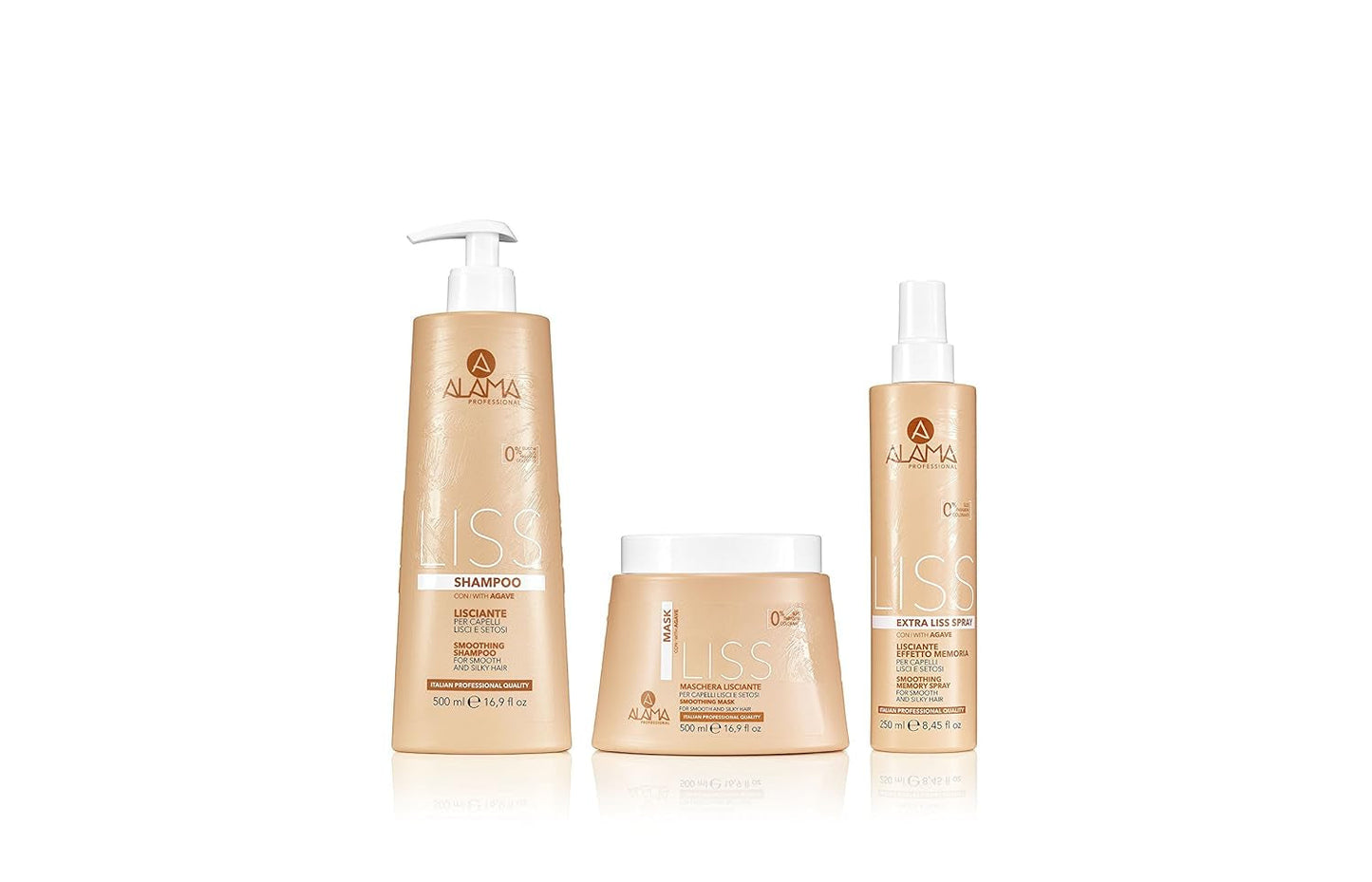 Alama Professional Alama Liss - Sprej Lisciante Extra Liss Effetto Memoria Per Capelli Lisci, 250 ml Produkty na rozčesávání vlasů Naty Shop