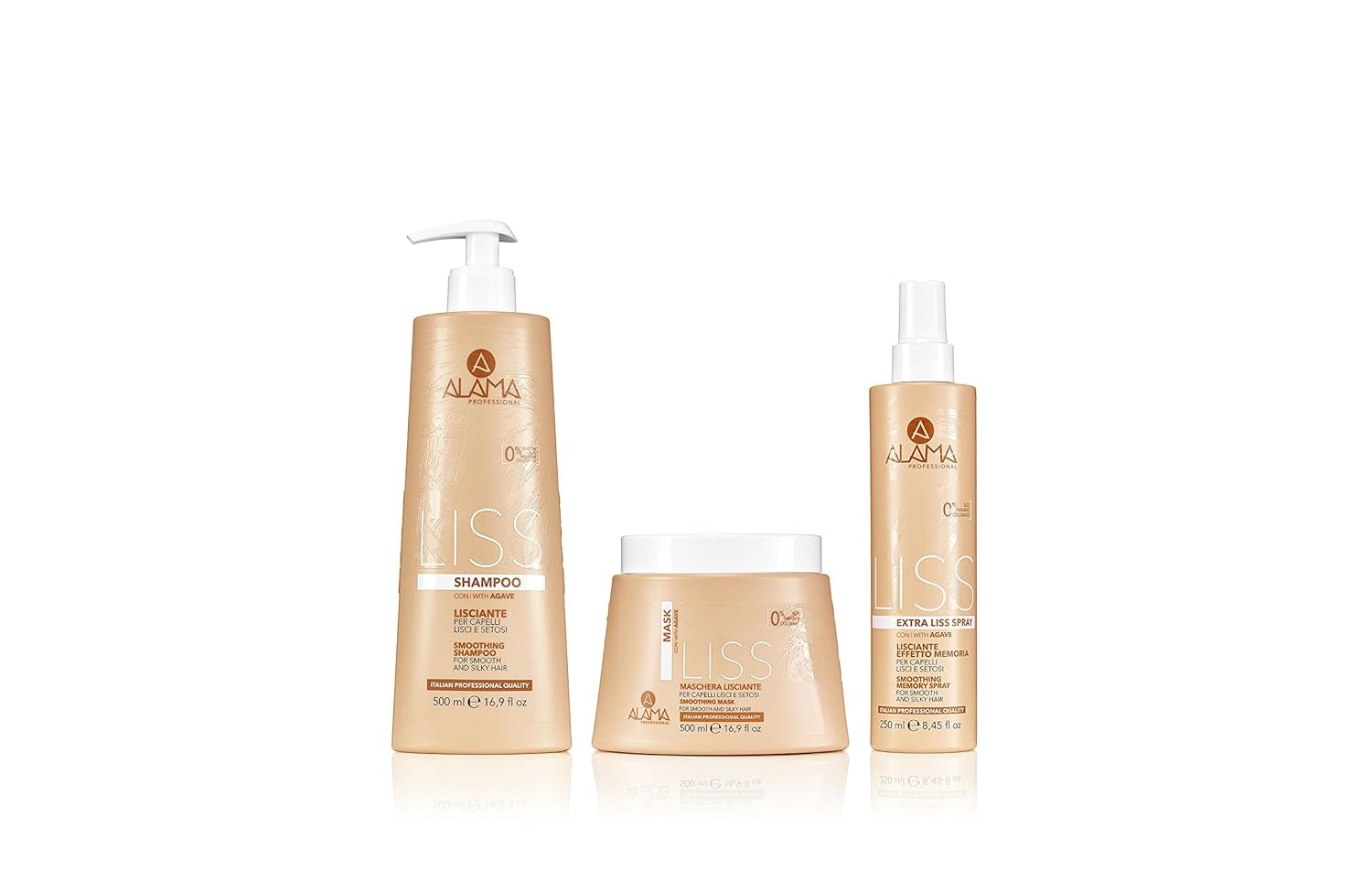 Alama Professional Alama Liss - Sprej Lisciante Extra Liss Effetto Memoria Per Capelli Lisci, 250 ml Produkty na rozčesávání vlasů Naty Shop