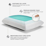 Sealy SE '19 Essentials SM Aqua Bubble Gel Sheet, 1 MC (US) Polštář, Bílý, 61 X 40 X 14 cm Standardní polštáře Naty Shop