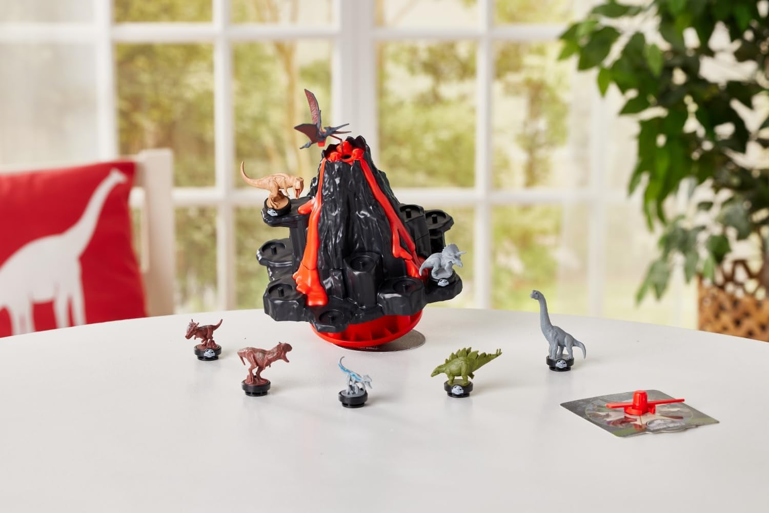 EPOCH Games – Jurassic World Trembling Volcano 7509 Dinosaur Toy desková hra pro děti od 4 let