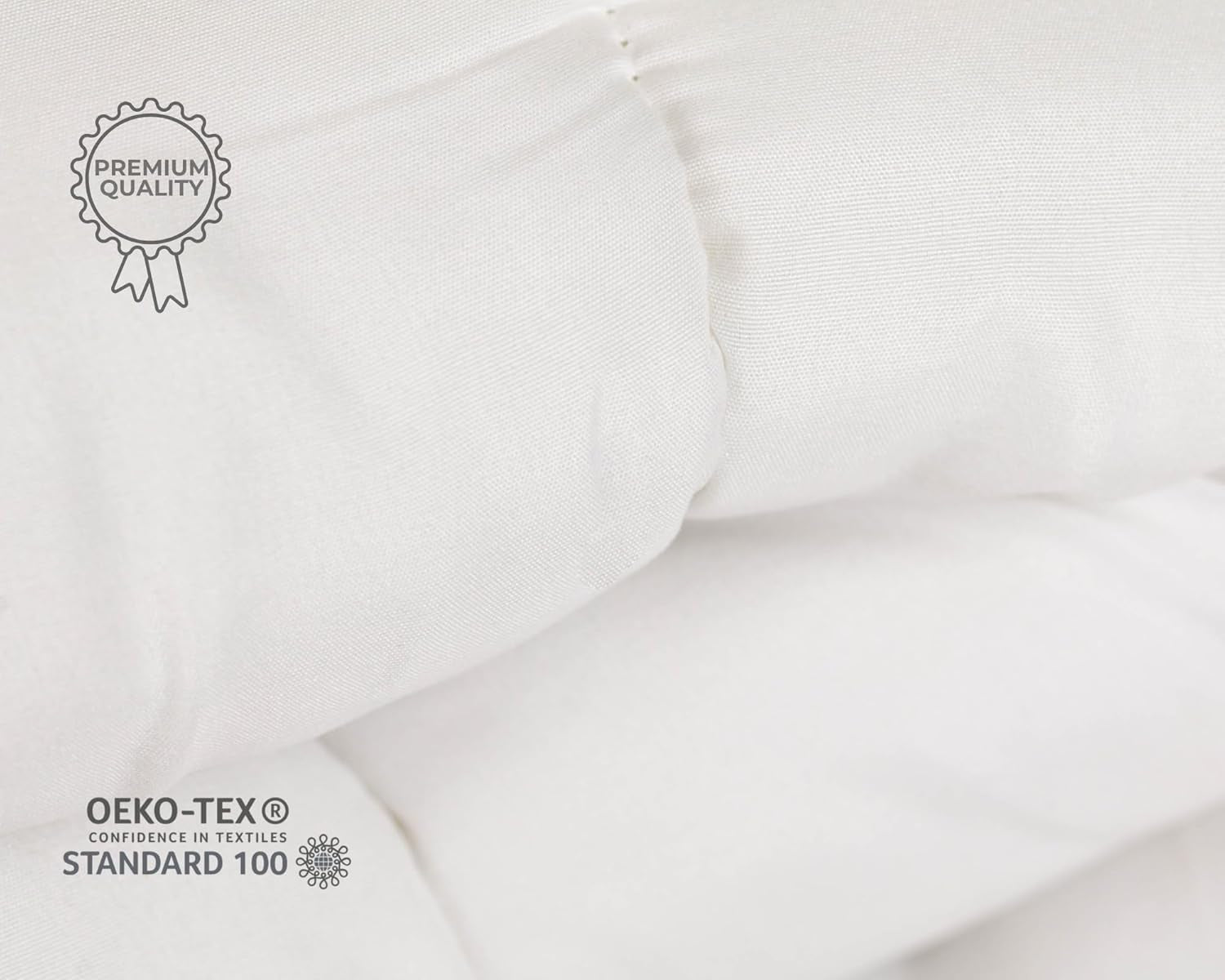 Přikrývka TRAMAS+ 200 Gr/M² do postelí ze silikonizovaných dutých vláken - 150X220 Cm - certifikováno Oeko Tex - Bílá, měkká, hřejivá, minimalistická - Postel 90 Cm Přikrývky a přikrývky Naty Shop