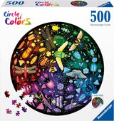 Ravensburger - Puzzle pro dospělé - Kulaté puzzle s 500 dílky - Vhodné od 12 let - Hmyz (barevné kolečko) - Puzzle vyrobené v Evropě - 12000820 Puzzle Naty Shop