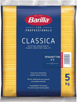 Barilla Pasta Klassische Spaghetti n.5 aus vysoce kvalitní Hartweizen immer al dente, (1 x 500 g), bez chuti